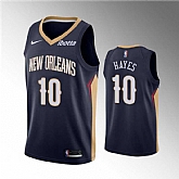 Men's New Orleans Pelicans #10 Jaxson Hayes Navy Icon Edition Stitched Jersey Dzhi,baseball caps,new era cap wholesale,wholesale hats